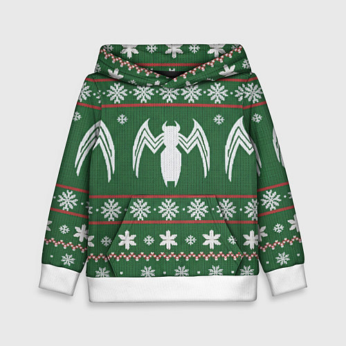 Детская толстовка Рождественский свитер Венома / 3D-Белый – фото 1