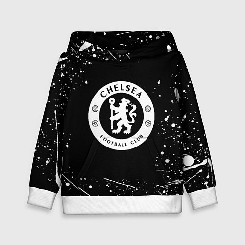 Детская толстовка Челси белые краски всплеск / 3D-Белый – фото 1