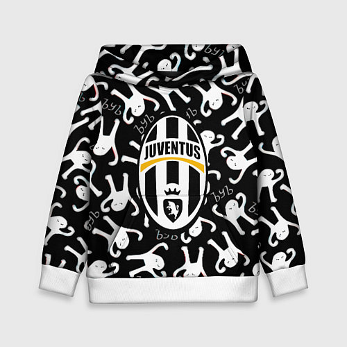 Детская толстовка Ювентус x Ъуъ съука / 3D-Белый – фото 1