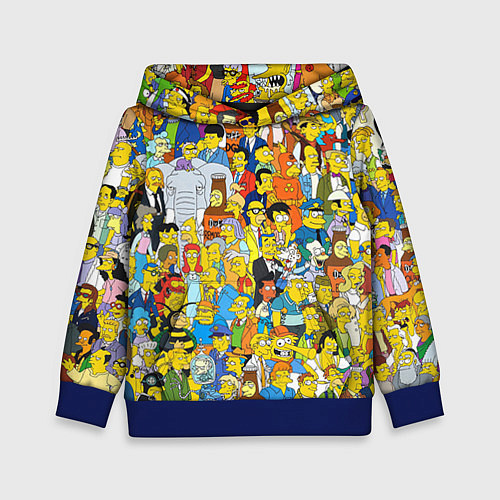 Детская толстовка Simpsons Stories / 3D-Синий – фото 1