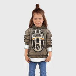 Толстовка-худи детская Juventus, цвет: 3D-белый — фото 2