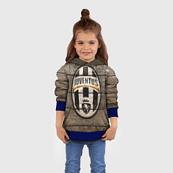 Толстовка-худи детская Juventus, цвет: 3D-синий — фото 2