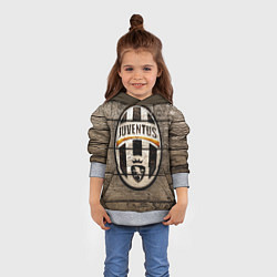 Толстовка-худи детская Juventus, цвет: 3D-меланж — фото 2