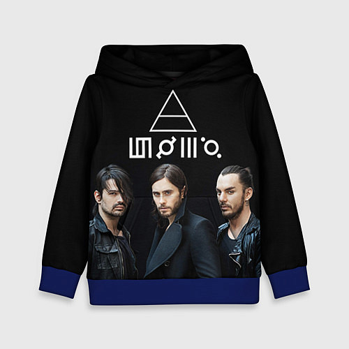 Детская толстовка 30 seconds to mars / 3D-Синий – фото 1