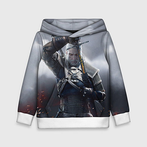 Детская толстовка Геральт / 3D-Белый – фото 1