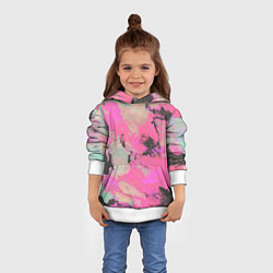 Толстовка-худи детская Краска, цвет: 3D-белый — фото 2