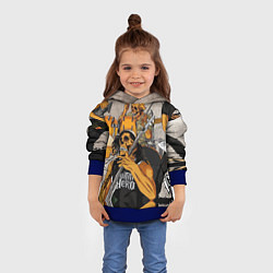 Толстовка-худи детская Metallica: Guitar Hero, цвет: 3D-синий — фото 2
