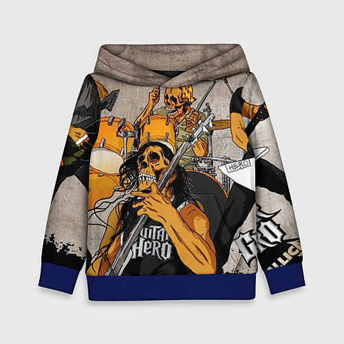 Детская толстовка Metallica: Guitar Hero / 3D-Синий – фото 1