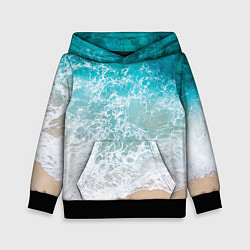 Толстовка-худи детская Берег, цвет: 3D-черный