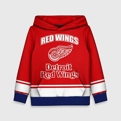 Детская толстовка Detroit red wings / 3D-Синий – фото 1