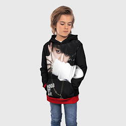 Толстовка-худи детская BTS: Hood by air, цвет: 3D-красный — фото 2