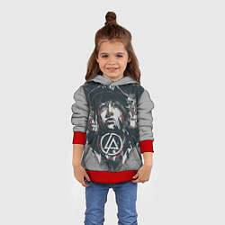 Толстовка-худи детская Linkin Park: My Style, цвет: 3D-красный — фото 2