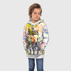 Толстовка-худи детская The Beatles: Colour Spray, цвет: 3D-белый — фото 2