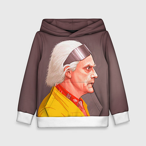 Детская толстовка Доктор Браун / 3D-Белый – фото 1