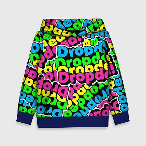 Детская толстовка Drop Dead: Acid Pattern / 3D-Синий – фото 1