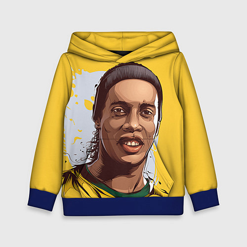 Детская толстовка Ronaldinho Art / 3D-Синий – фото 1