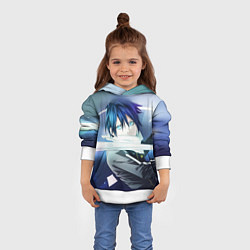 Толстовка-худи детская Бездомный бог, цвет: 3D-белый — фото 2