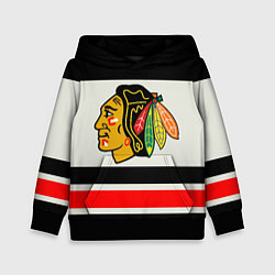 Толстовка-худи детская Chicago Blackhawks, цвет: 3D-черный