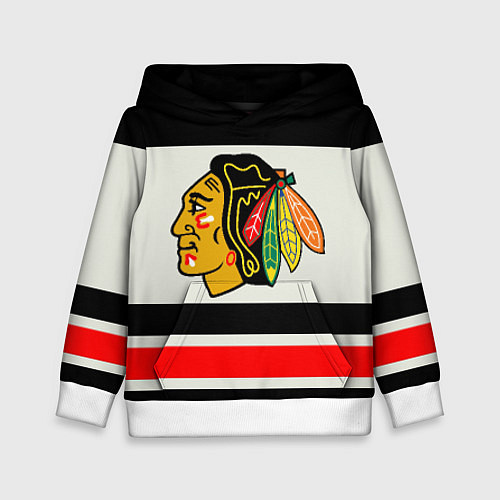 Детская толстовка Chicago Blackhawks / 3D-Белый – фото 1