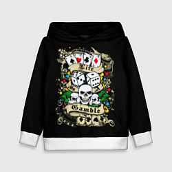 Толстовка-худи детская Игры, цвет: 3D-белый