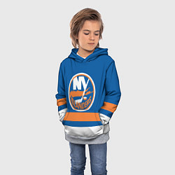 Толстовка-худи детская New York Islanders, цвет: 3D-меланж — фото 2