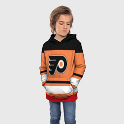 Толстовка-худи детская Philadelphia Flyers, цвет: 3D-красный — фото 2