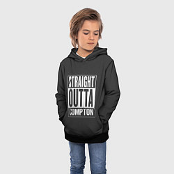 Толстовка-худи детская Straight Outta Compton, цвет: 3D-черный — фото 2