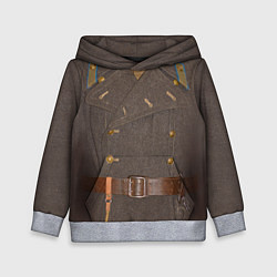 Толстовка-худи детская Шинель, цвет: 3D-меланж