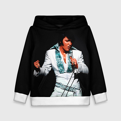 Детская толстовка Элвис поет / 3D-Белый – фото 1