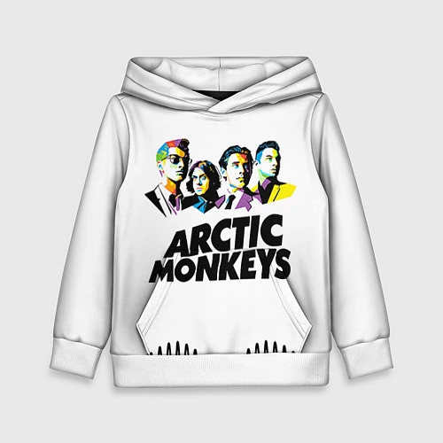 Детская толстовка Arctic Monkeys: Music Wave / 3D-Белый – фото 1