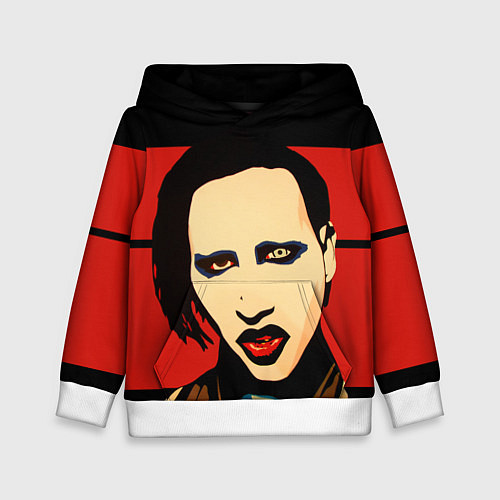 Детская толстовка Mаrilyn Manson / 3D-Белый – фото 1