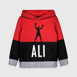 Толстовка-худи детская Ali Boxing, цвет: 3D-меланж