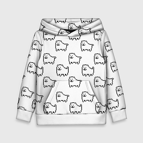 Детская толстовка Undertale Annoying dog white / 3D-Белый – фото 1