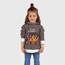 Толстовка-худи детская Five Nights At Freddy's, цвет: 3D-белый — фото 2