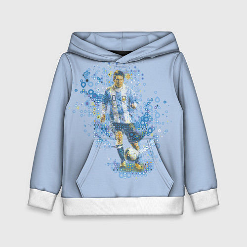 Детская толстовка Messi: Argentine Football / 3D-Белый – фото 1