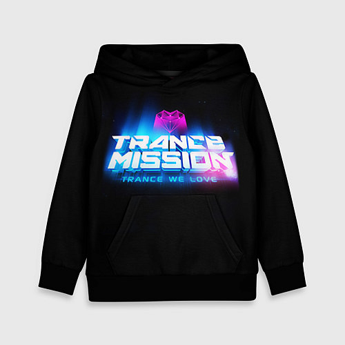 Детская толстовка Trancemission: Trance we love / 3D-Черный – фото 1