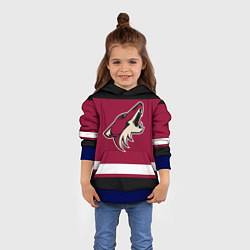 Толстовка-худи детская Arizona Coyotes, цвет: 3D-синий — фото 2