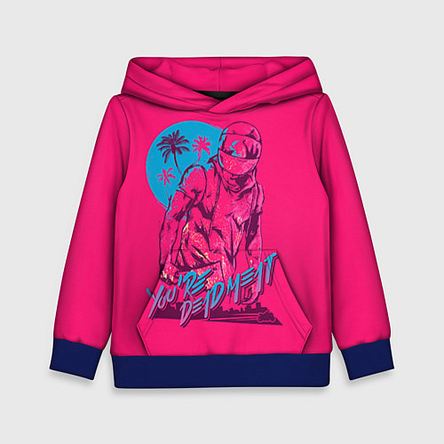 Детская толстовка You're dead meat / 3D-Синий – фото 1