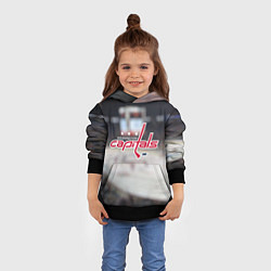 Толстовка-худи детская Washington Capitals, цвет: 3D-черный — фото 2