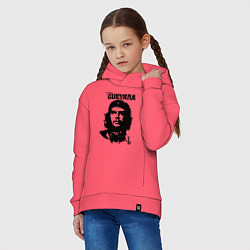 Толстовка оверсайз детская Che Guevara, цвет: коралловый — фото 2