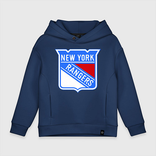 Детское худи оверсайз New York Rangers / Тёмно-синий – фото 1