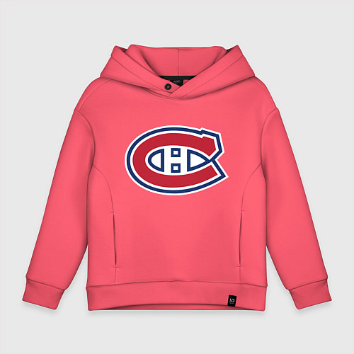 Детское худи оверсайз Montreal Canadiens / Коралловый – фото 1