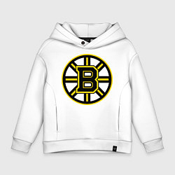 Толстовка оверсайз детская Boston Bruins, цвет: белый