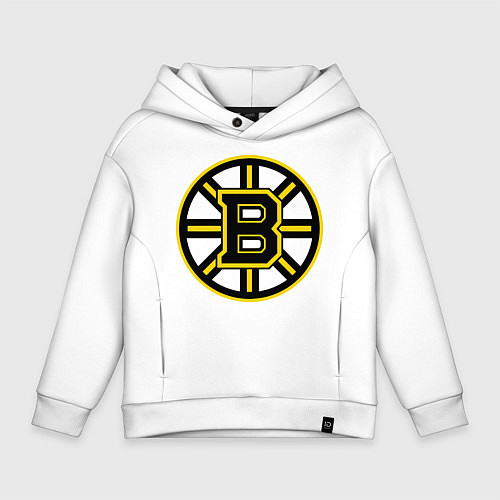 Детское худи оверсайз Boston Bruins / Белый – фото 1