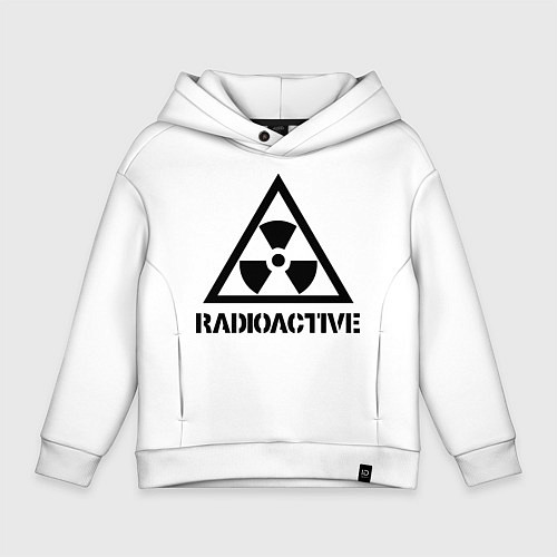 Детское худи оверсайз Radioactive / Белый – фото 1