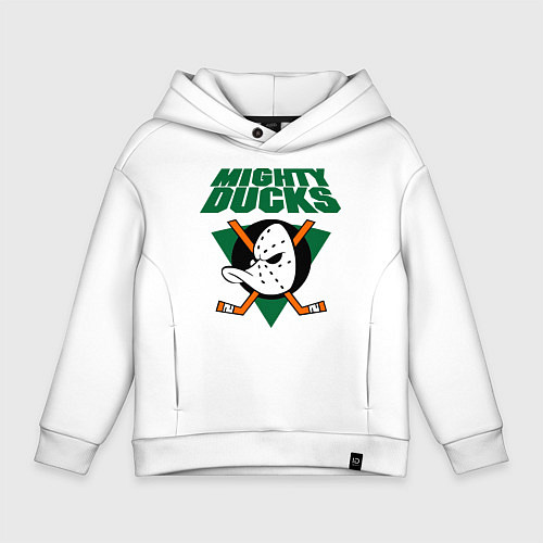 Детское худи оверсайз Anaheim Mighty Ducks / Белый – фото 1