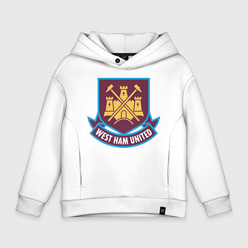 Детское худи оверсайз West Ham United / Белый – фото 1