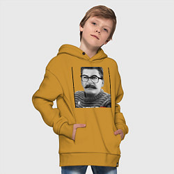 Толстовка оверсайз детская Stalin: Style in, цвет: горчичный — фото 2