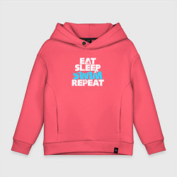 Детское худи оверсайз Eat sleep swim repeat