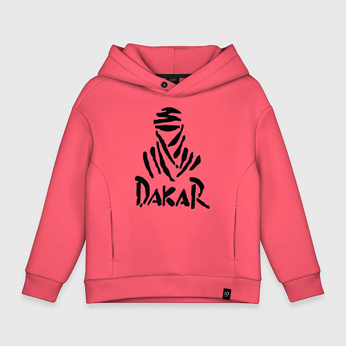 Детское худи оверсайз Rally Dakar / Коралловый – фото 1